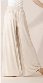 LEAF DANCE loose and elegant wide - leg pants - Smgarment's